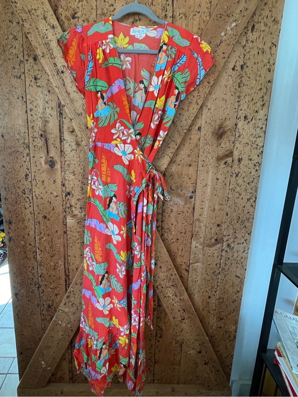 Hawaii wrap maxi dress